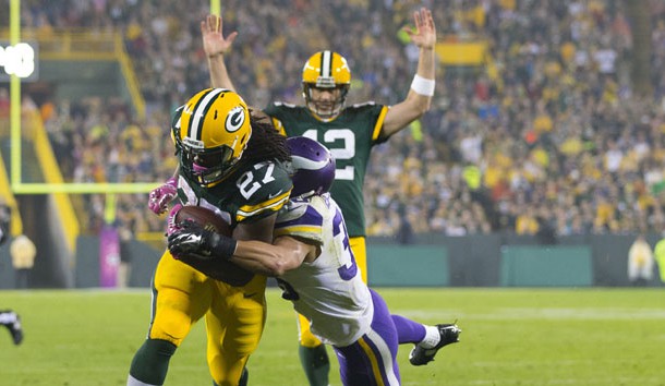 Eddie Lacy has been banged up early in the season. (Jeff Hanisch-USA TODAY Sports)