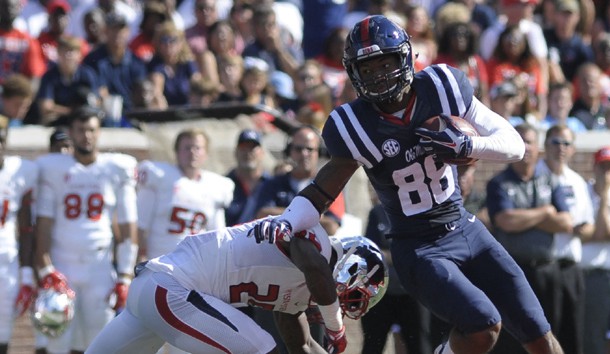 Cody Core (88) is one of many weapons Ole Miss has on offense. (Justin Ford-USA TODAY Sports)