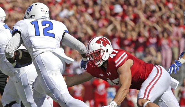 Wisconsin's Vince Biegel out for weeks after foot surgery