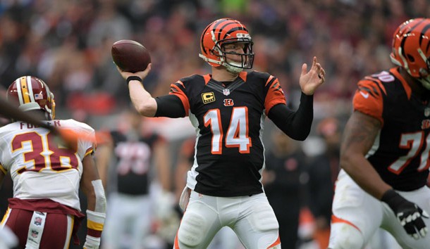 Andy Dalton and the Bengals have a challenging game against the Giants on Monday night. Photo Credit: Kirby Lee-USA TODAY Sports