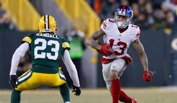 Jan 8 2017 Green Bay WI USA New York Giants wide receiver Odell Beckham Jr. during the game against the Green Bay Packers at Lambeau Field
