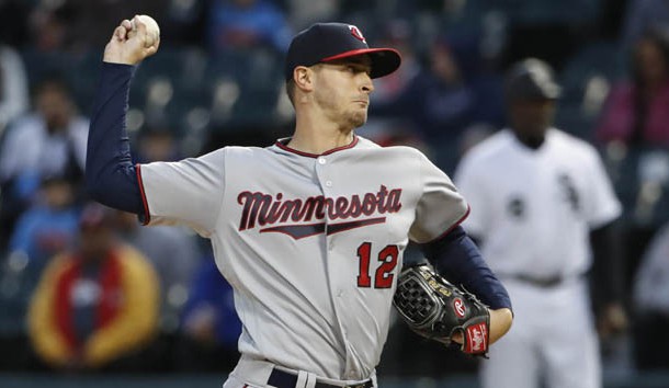 May 3, 2018; Chicago, IL, USA; Minnesota Twins starting pitcher Jake Odorizzi (12) throws against the Chicago White Sox during the second inning at Guaranteed Rate Field. Photo Credit: Kamil Krzaczynski-USA TODAY Sports