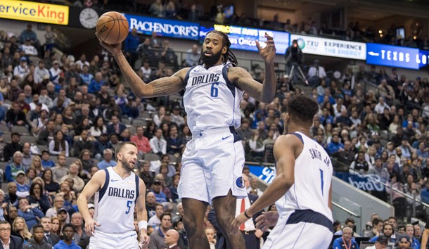 Dec 2, 2018; Dallas, TX, USA; Dallas Mavericks center DeAndre Jordan (6) grabs a rebound against the LA Clippers during the second half at the American Airlines Center. Photo Credit: Jerome Miron-USA TODAY Sports