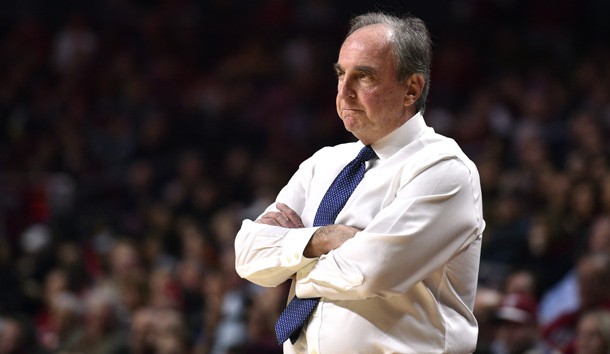 Jan 19, 2019; Philadelphia, PA, USA; Temple Owls head coach Fran Dunphy looks on during the second half against the Pennsylvania Quakers at Liacouras Center. Photo Credit: Derik Hamilton-USA TODAY Sports