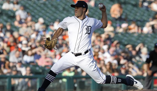 Jun 7, 2019; Detroit, MI, USA; Detroit Tigers starting pitcher Matthew Boyd (48) pitches against the Minnesota Twins during the first inning at Comerica Park. Photo Credit: Raj Mehta-USA TODAY Sports