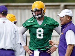 NCAA Football: LSU-Practice
