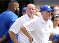 Coughlin angry at Schiano for kneel down hit on Eli