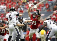 Texans defense rebounds with rout over Ravens