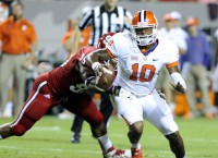 No. 3 Clemson stiff arms NC State for 26-14 win