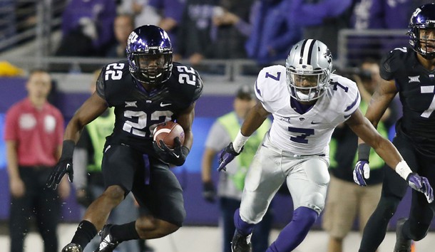 Aaron Green (22) is a good running back for TCU. (Tim Heitman-USA TODAY Sports)