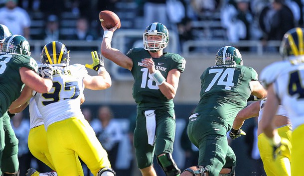 Connor Cook leads a high-powered offense that hosts Oregon in Week Two. (Mike Carter-USA TODAY Sports)  