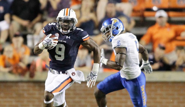 Roc Thomas is an explosive threat out of the backfield for Auburn. (John Reed-USA TODAY Sports)