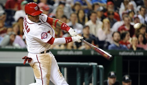 Yunel Escobar had a career-night against the Marlins. (Brad Mills-USA TODAY Sports)