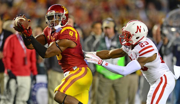 JuJu Smith (9) is a major weapon for USC. (Jake Roth-USA TODAY Sports)