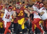 USC whips No. 3 Utah behind LB Smith's 3 INTs
