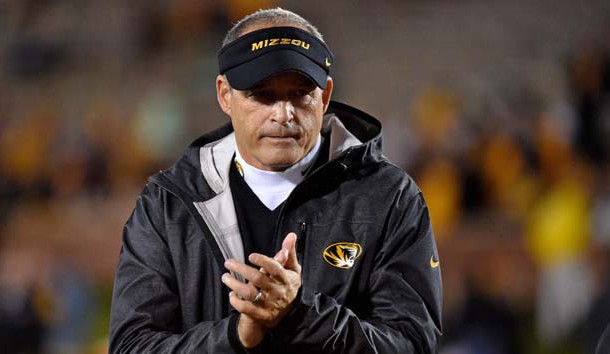 Nov 5, 2015; Columbia, MO, USA; Missouri Tigers head coach Gary Pinkel looks on prior to the game against the Mississippi State Bulldogs at Faurot Field. Mandatory Credit: Jasen Vinlove-USA TODAY Sports