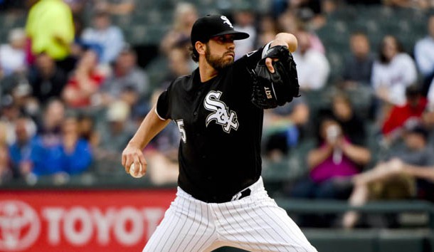 Jun 29, 2016; Chicago, IL, USA; Chicago White Sox starting pitcher James Shields (25) pitches against the Minnesota Twins in the first inning at U.S. Cellular Field. Photo Credit: Matt Marton-USA TODAY Sports