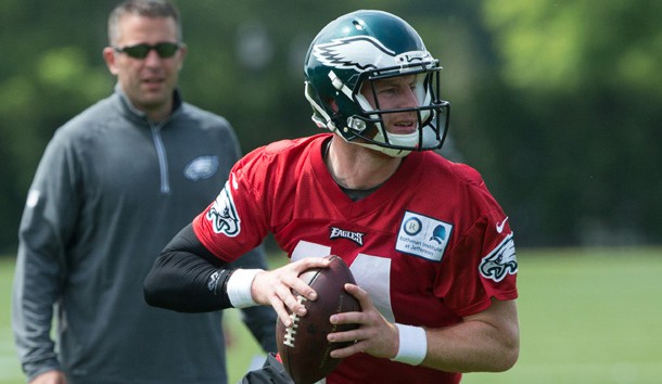 Carson Wentz isn't likely to be active for the Eagles in Week 1. Photo Credit: Bill Streicher-USA TODAY Sports