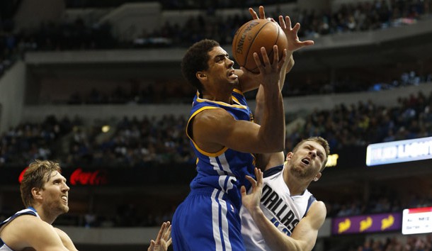James Michael McAdoo (20)  has resigned with the Warriors. Photo Credit: Tim Heitman-USA TODAY Sports