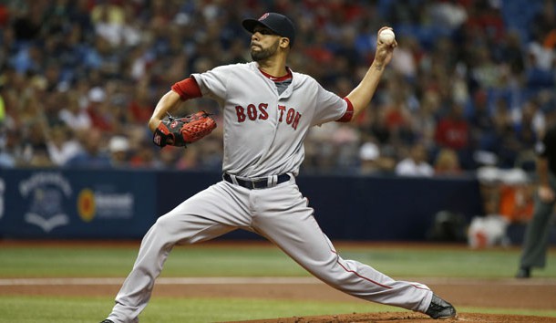 Aug 22, 2016; St. Petersburg, FL, USA; Boston Red Sox starting pitcher David Price (24) throws a pitch during the first inning against the Tampa Bay Rays at Tropicana Field. Photo Credit: Kim Klement-USA TODAY Sports