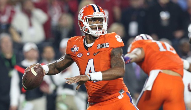 Deshaun Watson (4) is Lindy's pick for Offensive Player of the Year in college football in 2016. Photo Credit: Matthew Emmons-USA TODAY Sports
