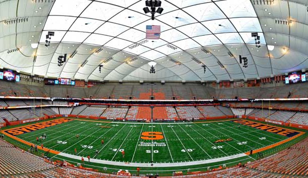 Sep 9, 2016; Syracuse, NY, USA; General view of the Carrier Dome prior to the game between the Louisville Cardinals and the Syracuse Orange. Photo Credit: Rich Barnes-USA TODAY Sports