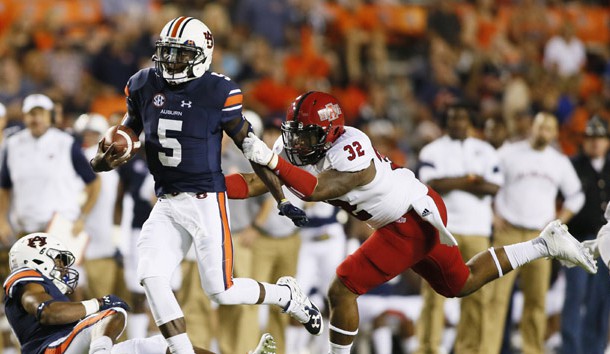 John Franklin III gives Auburn a big-time running threat from the QB spot. Photo Credit: John Reed-USA TODAY Sports