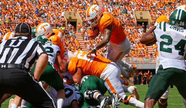 Can Jalen Hurd (1) and his Tennessee teammates end the losing streak to Florida? Photo Credit: Randy Sartin-USA TODAY Sports