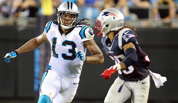 The return of receiver Kelvin Benjamin (13) is a big boost to the Panthers offense. Photo Credit: Jim Dedmon-USA TODAY Sports