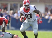 Georgia RB Chubb to miss Tennessee matchup