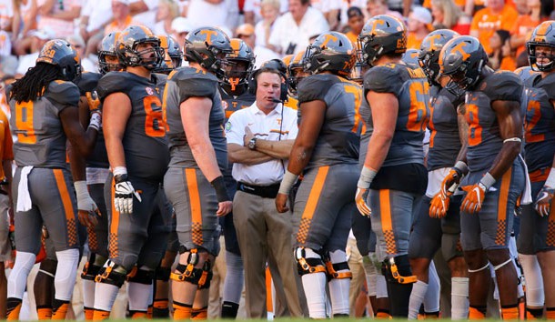 Sep 24, 2016; Knoxville, TN, USA; Tennessee Volunteers head coach Butch Jones during the second half against the Florida Gators at Neyland Stadium. Tennessee won 38-28. Photo Credit: Randy Sartin-USA TODAY Sports