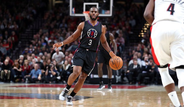 Oct 27, 2016; Portland, OR, USA; Los Angeles Clippers guard Chris Paul (3) brings the ball up-court against the Portland Trail Blazers in the first half at Moda Center. Photo Credit: Jaime Valdez-USA TODAY Sports