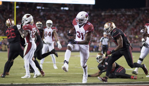 David Johnson could have a big day against the Jets D.  Photo Credit: Kyle Terada-USA TODAY Sports
