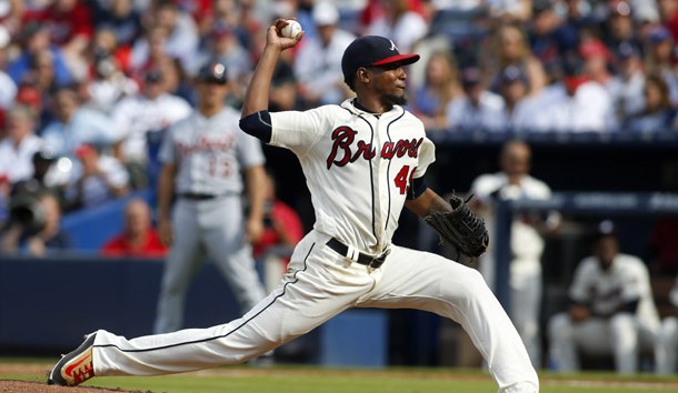 Oct 2, 2016; Atlanta, GA, USA; Atlanta Braves starting pitcher Julio Teheran (49) throws a pitch against the Detroit Tigers in the fifth inning at Turner Field. Photo Credit: Brett Davis-USA TODAY Sports