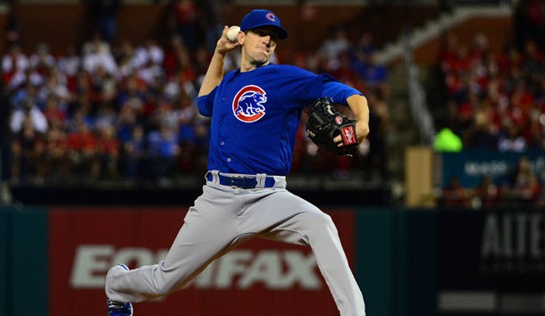 Kyle Hendricks will pitch Game 2 of the NLCS against the Dodgers. Photo Credit: Jeff Curry-USA TODAY Sports