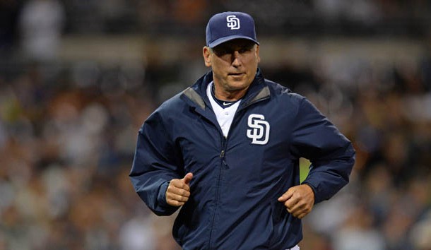 Bud Black (20) may be the next manager of the Cubs. Photo Credit: Jake Roth-USA TODAY Sports