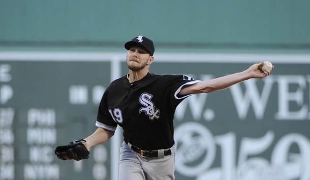 Jun 21, 2016; Boston, MA, USA; Chicago White Sox starting pitcher Chris Sale (49) pitches during the first inning against the Boston Red Sox at Fenway Park. Photo Credit: Bob DeChiara-USA TODAY Sports