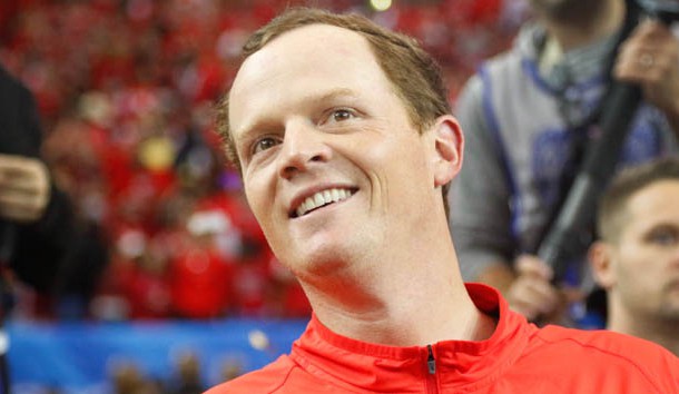 Dec 31, 2015; Atlanta, GA, USA; Houston Cougars assistant coach Major Applewhite after a game against the Florida State Seminoles in the 2015 Chick-fil-A Peach Bowl at the Georgia Dome. Houston defeated Florida State 38-24. Photo Credit: Brett Davis-USA TODAY Sports