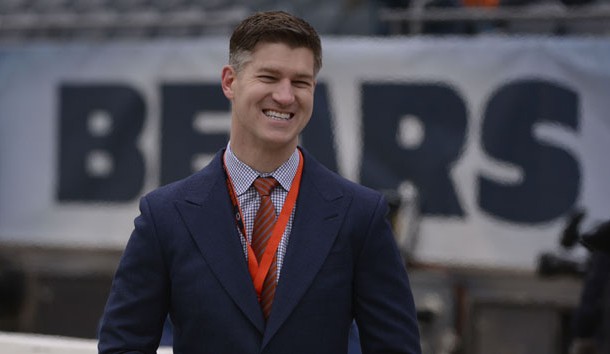 Jan 3, 2016; Chicago, IL, USA; Chicago Bears general manager Ryan Pace before the game against the Detroit Lions at Soldier Field. Photo Credit: Matt Marton-USA TODAY Sports