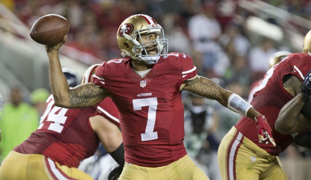 Colin Kaepernick (7) will work out for the Seahawks. (Photo Credit: Kelley L Cox-USA TODAY Sports