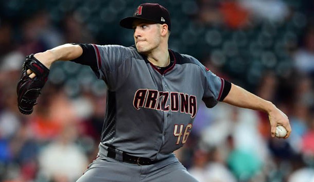 Aug 17, 2017; Houston, TX, USA; Arizona Diamondbacks starting pitcher Patrick Corbin (46) delivers during the first inning against the Houston Astros at Minute Maid Park. Photo Credit: Shanna Lockwood-USA TODAY Sports