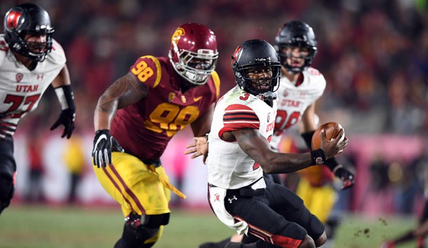 USC will be without defensive tackle Josh Fatu (98) against Notre Dame. Photo Credit: Kirby Lee-USA TODAY Sports