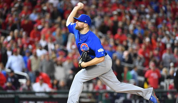 Cubs closer Wade Davis could be an attractive free agent this offseason if he decides to test the waters. Photo Credit: Brad Mills-USA TODAY Sports