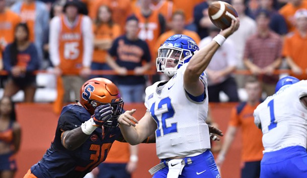 Brent Stockstill has been playing well since his return to the Blue Raiders offense. Photo Credit: Mark Konezny-USA TODAY Sports