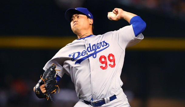 Hyun-Jin Ryu will start the Dodgers season opener. Photo Credit: Mark J. Rebilas-USA TODAY Sports
