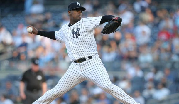 Luis Severino (40) will start the Wild Card elimination game against the A's. Photo Credit: Brad Penner-USA TODAY Sports