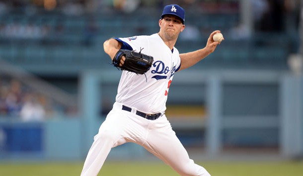 August 3, 2018; Los Angeles, CA, USA; Los Angeles Dodgers starting pitcher Alex Wood (57) throws against the Houston Astros in the second inning at Dodger Stadium. Photo Credit: Gary A. Vasquez-USA TODAY Sports