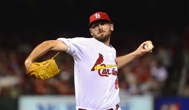 Austin Gomber (68) will oppose Clayton Kershaw in the Cardinals/Dodgers series-opener. Photo Credit:  Jeff Curry-USA TODAY Sports