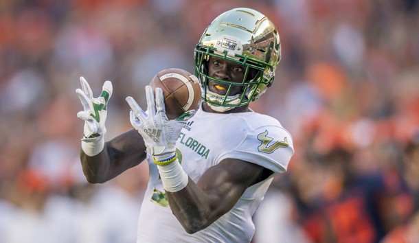 Darnell Salomon's late TD grab helped South Florida down Illinois. Photo Credit: Patrick Gorski-USA TODAY Sports