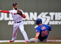 Red Sox 2B Pedroia suffers setback with ailing knee